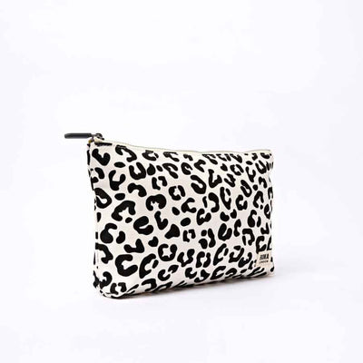 Leopard print pouch on a white background | Yarn Worx