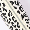 Leopard print pattern with a zipper on a white background | Yarn Worx