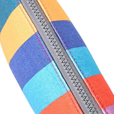 ROKA London - Maida Vale Medium Pouch in Wide Stripe Multi | Yarn Worx