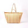 ROKA - Marylebone Tote Bag in Rose Gold Stripe