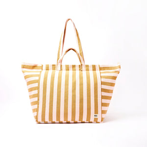 ROKA - Marylebone Tote Bag in Rose Gold Stripe