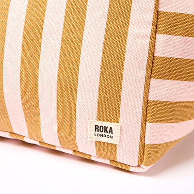 ROKA - Marylebone Tote Bag in Rose Gold Stripe