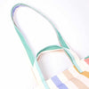 Colorful striped bag with a handle on a white background | Yarn Worx