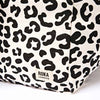 black leopard print pattern and Roka London logo on a white background | Yarn Worx