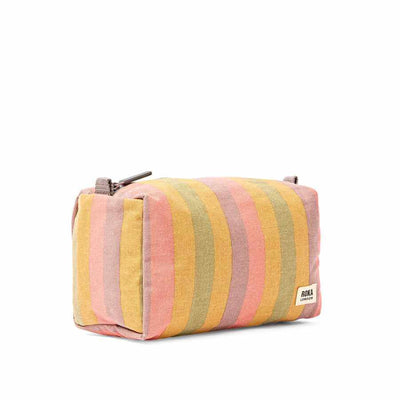 Maygrove Wash Bag in Faded Multi Stripe | Yarn Worx