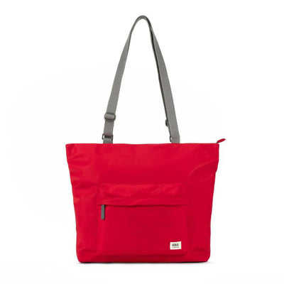 ROKA London Trafalgar B Recycled Nylon Tote Bag - Cranberry | Yarn Worx