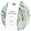 Rico - Baby Merino Print - 25g shown in colour 013 Blue Green | Yarn Worx