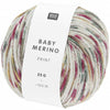 Rico - Baby Merino Print - 25g shown in colour 014 Teal Violet | Yarn Worx