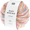 Rico - Baby Merino Print - 25g shown in colour 019 Flowers | Yarn Worx
