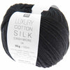 Rico - Luxury Cotton Silk Cashmere DK - 50g - 006 Black | Yarn Worx