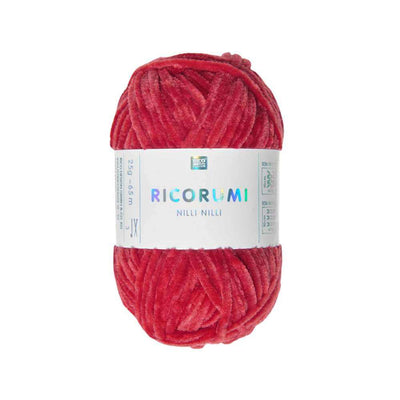 Rico Ricorumi Nilli Nilli Plushy DK - 25g in colour 009 Red | Yarn Worx