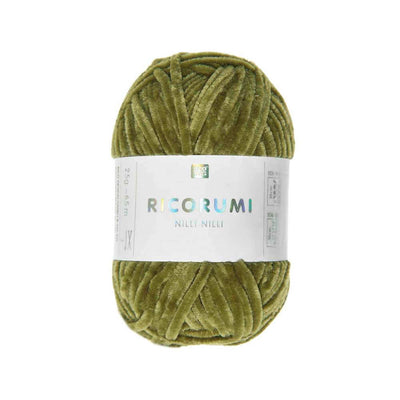 Rico Ricorumi Nilli Nilli Plushy DK - 25g in colour 020 Olive | Yarn Worx
