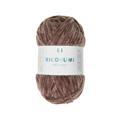 Rico Ricorumi Nilli Nilli Plushy DK - 25g in colour 024 Chocolate | Yarn Worx