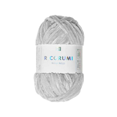Rico Ricorumi Nilli Nilli Plushy DK - 25g in colour 025 Silver Grey | Yarn Worx