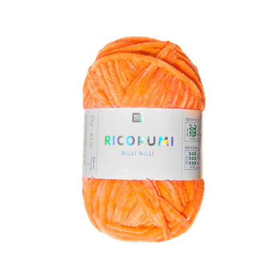Rico Ricorumi Nilli Nilli Plushy DK - 25g in colour 029 Neon Orange | Yarn Worx