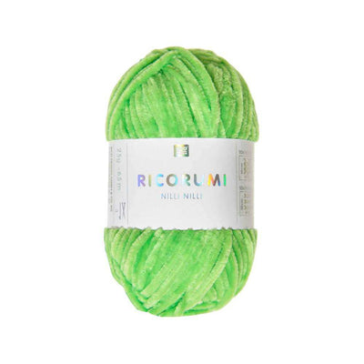 Rico Ricorumi Nilli Nilli Plushy DK - 25g in colour 030 Neon Green | Yarn Worx
