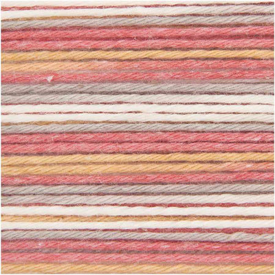 Rico - Baby Cotton Soft Print DK - 50g
in colour 032 which is azalea red and yellow | Yarn Worx