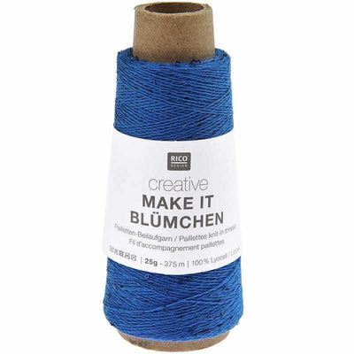 Rico - Creative Make it Blümchen - 25g in colour 020 Blue | Yarn Worx