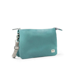 ROKA London Carnaby Crossbody XL Recycled Canvas Bag - Sage | Yarn Worx