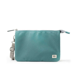 ROKA London Carnaby Crossbody XL Recycled Canvas Bag - Sage | Yarn Worx