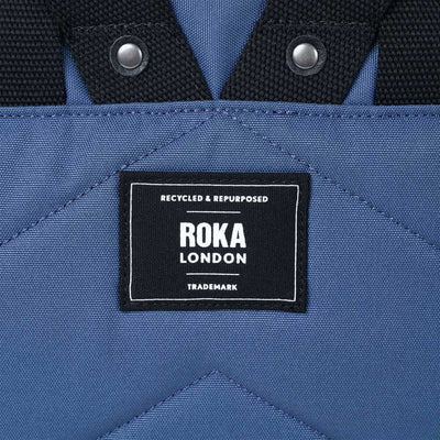 ROKA London Black Label Canfield B Medium Recycled Canvas Bag - Pacific | Yarn Worx
