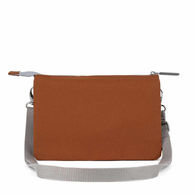 ROKA London Carnaby Crossbody XL Recycled Canvas Bag - Bran | Yarn Worx