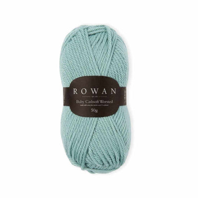 Rowan Yarns - Baby Cashsoft Worsted - 50g shown in colourway 015 Sea Green | Yarn Worx