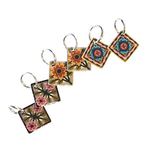 Emma Ball / Janie Crow - 6 x Spirit of Flora Knitting Stitch Markers | Yarn Worx