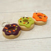 Handmade Polymer Clay Stitch Marker / Progress Keeper - Green Ghoulish Doughnut | Yarn Worx