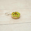 Handmade Polymer Clay Stitch Marker / Progress Keeper - Green Ghoulish Doughnut | Yarn Worx
