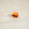 Handmade Polymer Clay Stitch Marker / Progress Keeper - Orange Liquorice Allsort | Yarn Worx