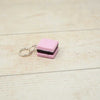 Handmade Polymer Clay Stitch Marker / Progress Keeper - Pink Liquorice Allsort | Yarn Worx