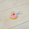 Handmade Polymer Clay Stitch Marker / Progress Keeper - Pink Doughnut | Yarn Worx