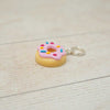 Handmade Polymer Clay Stitch Marker / Progress Keeper - Pink Doughnut | Yarn Worx