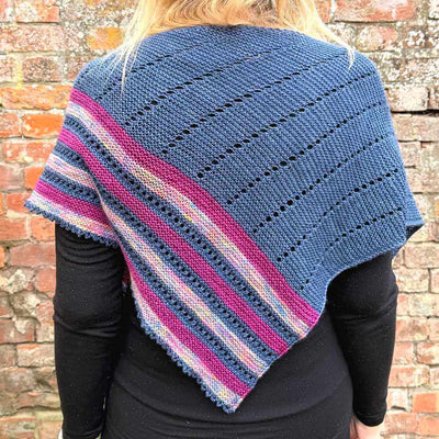 Sky Trail Shawl Knitting Pattern by Gavin Alexander - Printed Booklet & Digital Download available | Yarn Worx