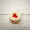Handmade Polymer Clay Stitch Marker / Progress Keeper - Jammie Biscuit | Yarn Worx