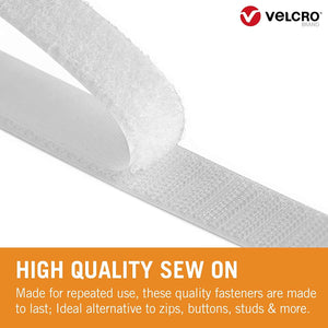 VELCRO® Brand - 20mm Sew on Fabric Tape - Sold by the half metre - Various Colours | Yarn Worx
