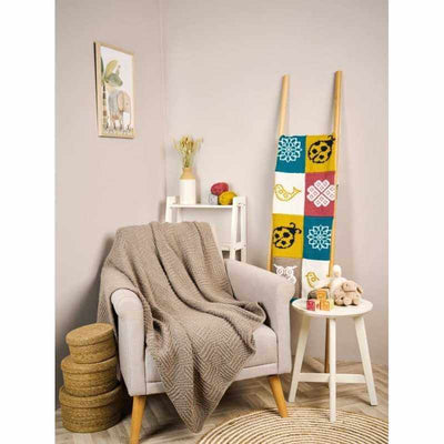 Rowan - Every Baby Blanket Pattern Book showing the Vroom blanket | Yarn Worx