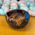 Wood & Blue Resin Yarn Bowl - Hand Turned | Yarn Worx