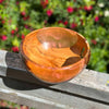 Wood & Pink Resin Yarn Bowl - Hand Turned | Yarn Worx