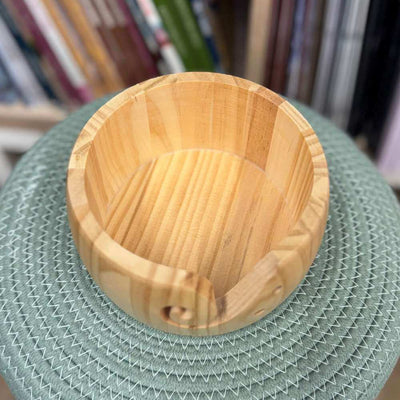 Light Wood Hand Made Yarn Bowl | Yarn Worx