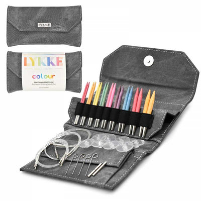 LYKKE - Colour Interchangeable Needle Set - 3.5" (9cm) \ Yarn Worx