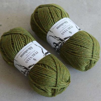 Filcolana - Peruvian Highland Wool - 50g in colour 809 Avocado | Yarn Worx