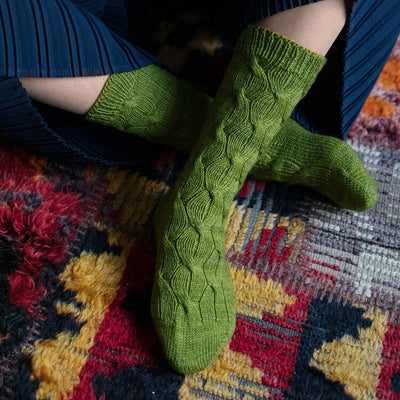 Laine - 52 Weeks of Socks Green Socks | Yarn Worx