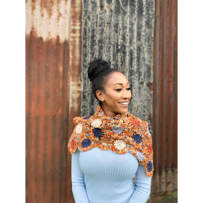 Autumn Vibes Shawl - Cassie Ward - The Missing Yarn - Emma's Practically Perfect Sock with Pattern | Yarn Worx