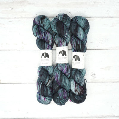 Black Elephant Merino Sock Yarn - Arabela | Yarn Worx