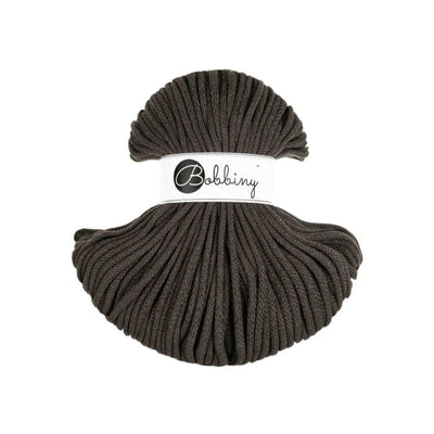 Bobbiny Braided Cotton Cord - Premium 5mm - Espresso | Yarn Worx