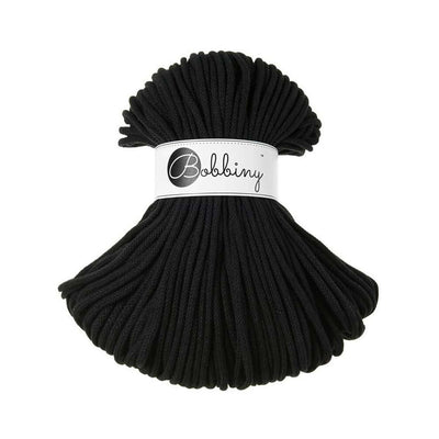 Bobbiny 5mm braided cord - Black | Yarn Worx