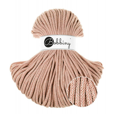 Bobbiny 5mm braided cord - Peach Shake | Yarn Worx