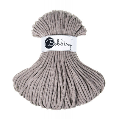 Bobbiny Braided Cotton Cord - Premium 5mm - Pearl | Yarn Worx